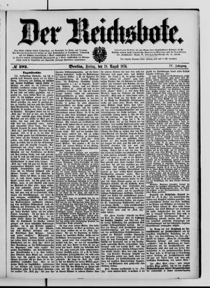 Der Reichsbote vom 18.08.1876