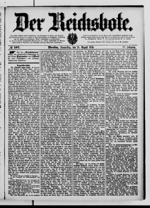 Der Reichsbote on Aug 24, 1876