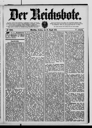Der Reichsbote on Aug 29, 1876