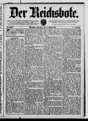 Der Reichsbote vom 31.08.1876