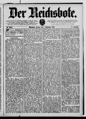 Der Reichsbote vom 01.09.1876