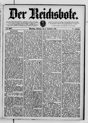 Der Reichsbote vom 06.09.1876