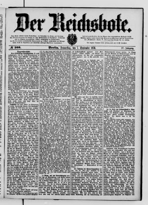 Der Reichsbote on Sep 7, 1876