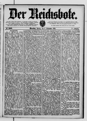 Der Reichsbote vom 08.09.1876