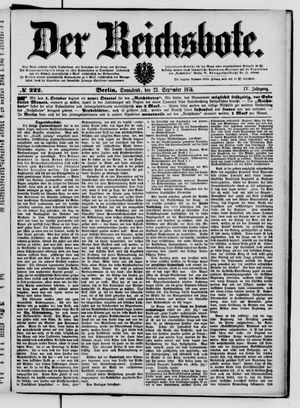 Der Reichsbote vom 23.09.1876