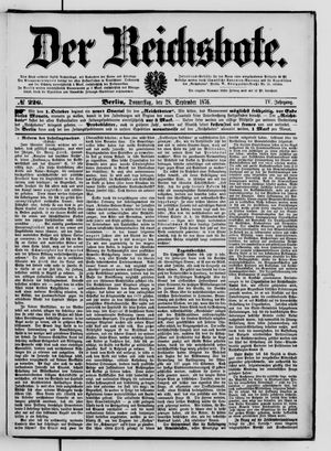 Der Reichsbote vom 28.09.1876