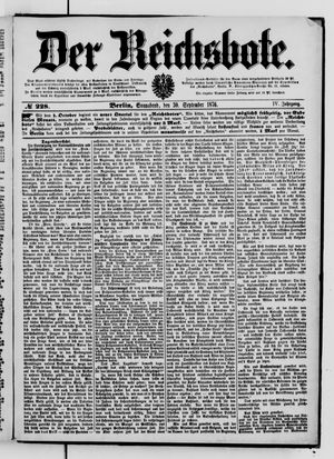 Der Reichsbote vom 30.09.1876