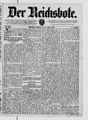 Der Reichsbote on Oct 4, 1876