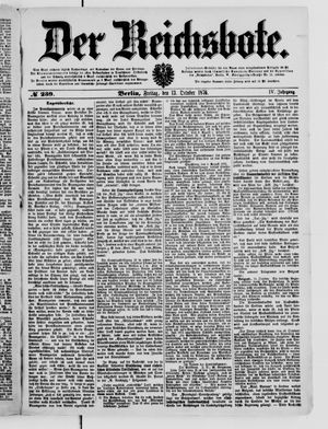 Der Reichsbote vom 13.10.1876