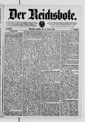 Der Reichsbote vom 17.10.1876