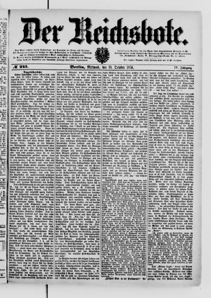 Der Reichsbote vom 18.10.1876