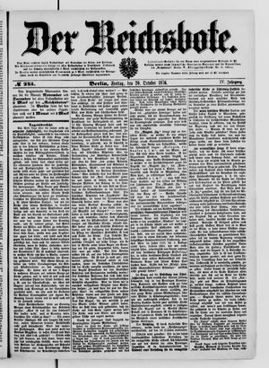 Der Reichsbote vom 20.10.1876