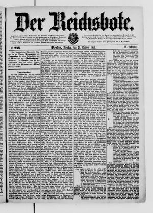 Der Reichsbote vom 24.10.1876