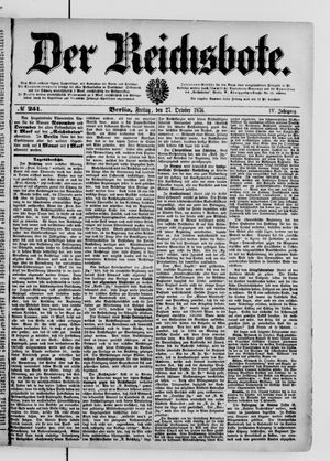 Der Reichsbote vom 27.10.1876