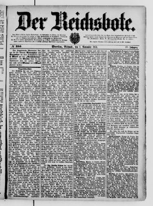 Der Reichsbote on Nov 1, 1876