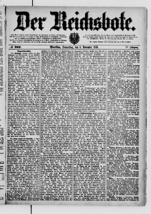Der Reichsbote on Nov 9, 1876