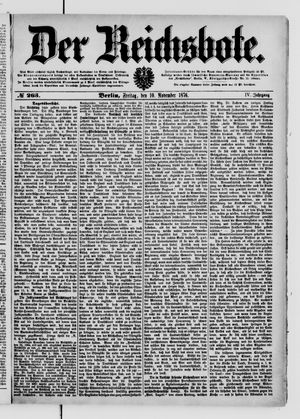Der Reichsbote on Nov 10, 1876