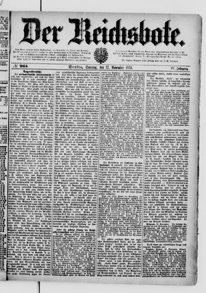 Der Reichsbote vom 12.11.1876