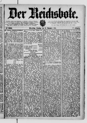 Der Reichsbote vom 14.11.1876