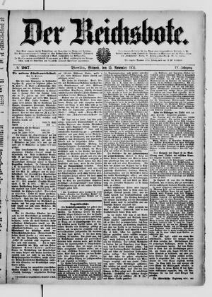 Der Reichsbote on Nov 15, 1876