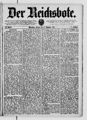 Der Reichsbote on Nov 17, 1876