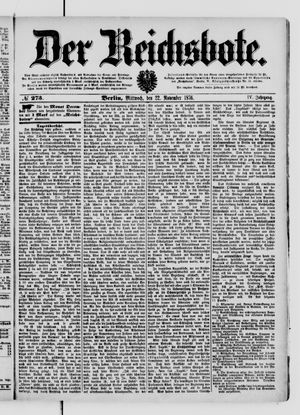 Der Reichsbote on Nov 22, 1876