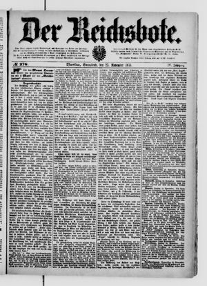 Der Reichsbote on Nov 25, 1876