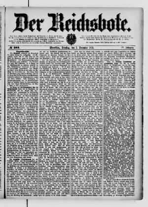 Der Reichsbote on Dec 5, 1876