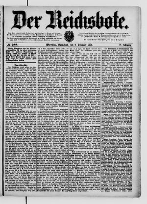 Der Reichsbote vom 09.12.1876