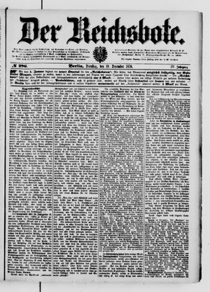 Der Reichsbote vom 19.12.1876