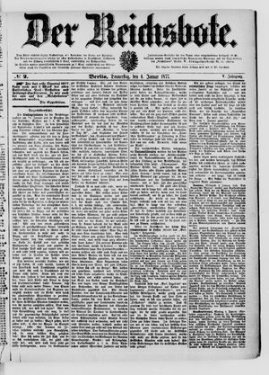 Der Reichsbote vom 04.01.1877