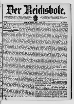 Der Reichsbote vom 07.01.1877