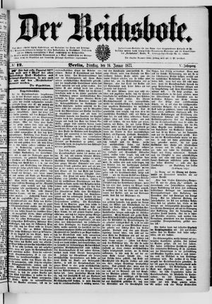 Der Reichsbote vom 16.01.1877