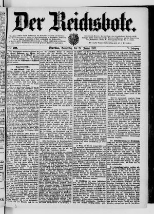 Der Reichsbote on Jan 25, 1877