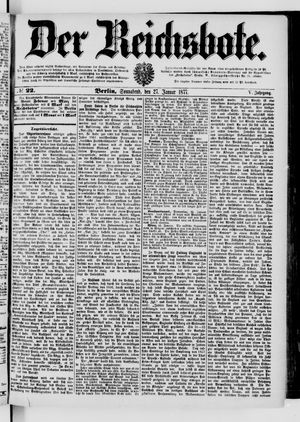 Der Reichsbote vom 27.01.1877