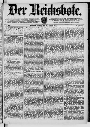 Der Reichsbote vom 30.01.1877