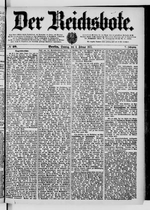 Der Reichsbote vom 04.02.1877