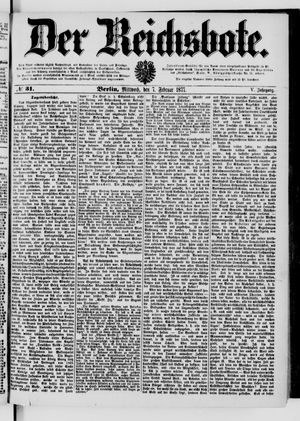 Der Reichsbote vom 07.02.1877
