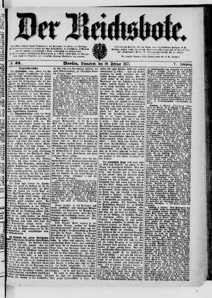 Der Reichsbote vom 10.02.1877