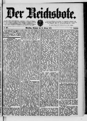 Der Reichsbote vom 14.02.1877