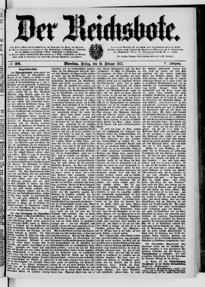 Der Reichsbote vom 16.02.1877