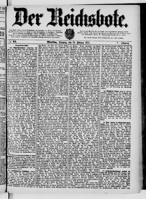Der Reichsbote vom 18.02.1877