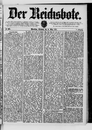 Der Reichsbote vom 14.03.1877