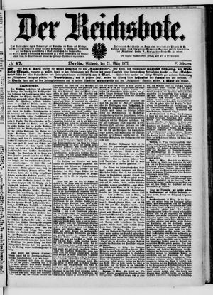 Der Reichsbote on Mar 21, 1877