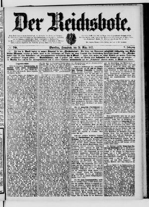 Der Reichsbote on Mar 24, 1877