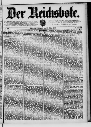 Der Reichsbote on Mar 28, 1877