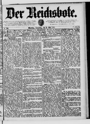 Der Reichsbote vom 29.03.1877