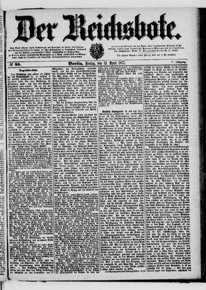 Der Reichsbote vom 13.04.1877