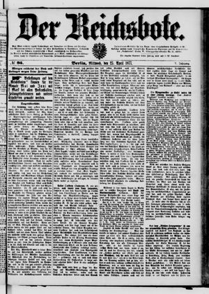 Der Reichsbote vom 25.04.1877