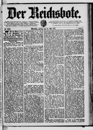 Der Reichsbote on May 18, 1877